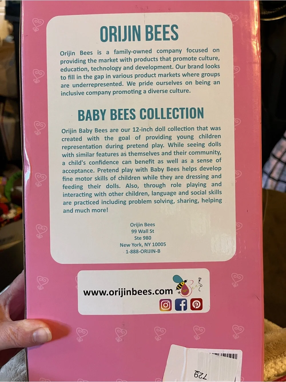 Orijin bees baby doll